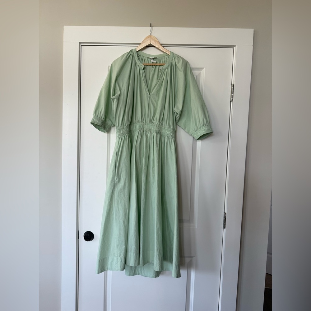 A piece apart green dress EUC